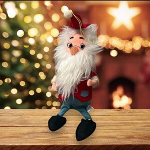 Vintage Dakin Dream Dolls Kitschy Elf Red Felt Fuzzy Beard 1960s Japan